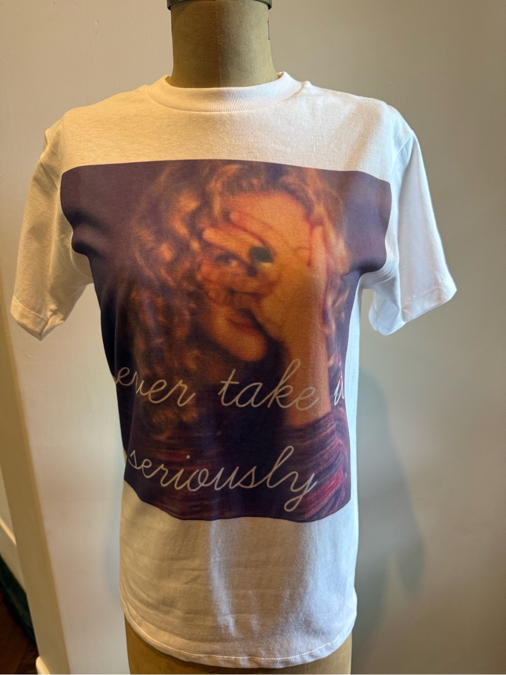 White Women’s Tee with Kate Hudson